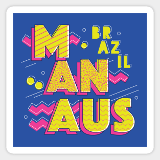 Retro 90s Manaus, Brazil Sticker